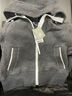 加拿大鵝（Canada Goose）Chilliwack 女士白標(biāo)羊毛抓絨外套飛行員夾克大鵝外套 7102W1 99 米灰色 L 曬單實拍圖