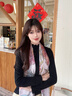 瑪麗亞·古琦（MARJA KURKI）絲巾真絲女長巾媽媽禮盒裝桑蠶絲圍巾 送長輩絲綢長絲巾 綻放春天 粉色 曬單實(shí)拍圖