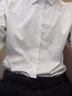 熊小司（XIONGXIAOSI）春夏季長(cháng)袖襯衫男士商務(wù)修身正裝仿蠶絲青年免燙絲綢順滑料白襯衣 白色GC21-5 長(cháng) 39/L(適合115-130斤) 曬單實(shí)拍圖
