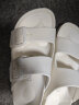 Devo Life的沃男女同款凉拖EVA一字拖鞋外穿夏季防水海边沙滩鞋1618 白色EVA 37 晒单实拍图