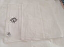 洁丽雅（Grace）五星级酒店纯棉抗菌防螨毛浴巾组合套装全棉大号通用三件套 白色 实拍图