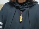 卡地金 黃金貔貅吊墜男女款 足金999貔貅項鏈貔貅掛墜3D硬金貔貅配繩 6.08克 高5cm 寬1.8cm 曬單實(shí)拍圖