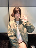 GUUKA TECH古由卡復古風(fēng)飛行夾克女棒球服秋季休閑外套薄款潮牌外搭寬松褂子 淺軍綠色 M 曬單實(shí)拍圖