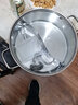 海力亮（HAILILIANG） 加厚304不銹鋼鴛鴦鍋家用帶蓋火鍋鍋涮鍋火鍋盆電磁爐煤氣灶通用 帶蓋單底鴛鴦鍋/ 32cm 曬單實(shí)拍圖