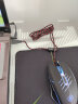 灵蛇（LINGSHE）M185有线鼠标 游戏鼠标 发光吃鸡鼠标 高速USB编织线缆游戏鼠标  舒适版 黑色 实拍图