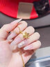中國(guó)黃金（CHINA GOLD）足金雪花黃金吊墜女新款流蘇設(shè)計(jì)小眾七夕情人節(jié)禮物送女朋友老婆 雪花吊墜【贈(zèng)925鏈】 約1.1g 曬單實(shí)拍圖