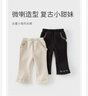戴維貝拉（DAVE＆BELLA）小童休閑褲小香風(fēng)女童長(cháng)褲洋氣女寶寶褲子冬季新款童褲兒童微喇褲 杏色【現貨】 110 cm（建議身高100-110cm） 曬單實(shí)拍圖