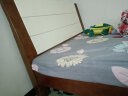上林春天 床 实木床 双人床 白色床北欧现代简约婚床套装组合卧室家具 白+柚单床 1500*2000 标准床 实拍图