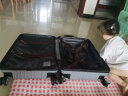 梵地亚行李箱男大容量24英寸万向轮拉杆箱航空旅行箱包密码箱女皮箱子银 实拍图
