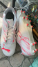 彪馬（PUMA）FG/AG長(cháng)釘訓練足球鞋男秋季天然草坪釘鞋ATTACANTO107477 白-火紅色-04 40.5 曬單實(shí)拍圖