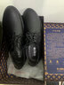 老人頭皮鞋男士2025春秋季新款真皮時(shí)尚商務(wù)休閑鞋舒適柔軟透氣爸爸鞋 黑色 41 曬單實(shí)拍圖