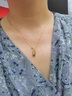BOMP老鳳凰金店款老鳳凰金店款18K金項(xiàng)鏈女925銀鍍黃金色鏈子彩金素鏈 S925銀 O字鏈 黃金色 45cm 曬單實(shí)拍圖