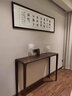 盤(pán)柁（pantuo） 黑胡桃木玄關(guān)桌 現代簡(jiǎn)約供桌新中式入戶(hù)玄關(guān)桌條案 北美黑胡桃木120*30*85cm 整裝 曬單實(shí)拍圖