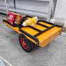 新勇士電動(dòng)平板車(chē)站架可推可站手推車(chē)工地倉儲電動(dòng)搬運車(chē)農用拉貨車(chē) 站駕款加強型平板車(chē)75寬 曬單實(shí)拍圖