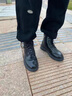 安初夏工裝馬丁靴男士秋冬季英倫風(fēng)高幫休閑鞋男款工作潮流增高男靴子 黑色 42 標準馬丁靴尺碼 曬單實(shí)拍圖