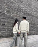 潮陣學生麻花毛衣男秋冬加厚潮牌韓版男生慵懶風情侶寬松復古針織衫 M04棕色 XL 曬單實拍圖