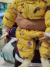 迷你巴拉巴拉儿童羽绒服宝宝轻暖连体衣男女童外出爬服 黄色调00337 73cm 实拍图
