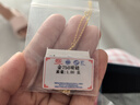 中國(guó)黃金（CHINA GOLD）黃金吊墜蓮花吊墜足金繁花水滴吊墜項(xiàng)鏈送老婆女友七夕情人節(jié)禮物 足金吊墜+K金鏈子(約2g) 曬單實(shí)拍圖