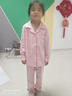 雅點(diǎn)諾兒童睡衣女童春秋長(cháng)袖純棉中大童可愛(ài)公主卡通超萌女孩家居服套裝 長(cháng)袖開(kāi)衫WH9424#粉蛋仔 120 （12碼身高113-123cm） 曬單實(shí)拍圖