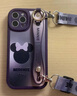 【迪士尼授權(quán)】iPhone12Pro Max手機(jī)殼腕帶防摔斜挎包背帶掛繩蘋果12mini男女款全包 蘋果12ProMax【紫色-紫色米妮】+配高清膜 曬單實(shí)拍圖