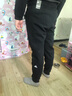 阿迪達斯（adidas）男褲 2025冬季新款梭織快干運動(dòng)褲休閑褲健身耐磨透氣跑步長(cháng)褲子 IT3983/黑色/梭織快干/踝部拉鏈 XL 曬單實(shí)拍圖
