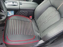 通用無(wú)靠背汽車(chē)坐墊四季通用座墊皮革三件套單片后排單座全包圍屁屁墊 黑紅色全包圍單座一張 曬單實(shí)拍圖