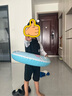 貞喜氣兒童泳衣男童泡溫泉連體長(zhǎng)袖防曬速干帥氣可愛(ài)中小童游泳衣泳帽 熊貓泳衣帶泳帽 XL碼 適合110-125CM 曬單實(shí)拍圖