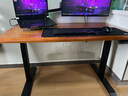 達寶利雙電機電動(dòng)升降桌 站立辦公桌 電腦桌子寫(xiě)字桌實(shí)木書(shū)桌工作臺 黑色桌架+松木桌面 厚度2.7cm 120*70cm 曬單實(shí)拍圖