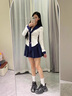 CHERY KALLY【城市探險】氣質(zhì)厚底老爹鞋女士2025新款春夏真皮休閑增高鞋子 咖啡色 37 曬單實(shí)拍圖