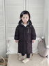 G.DUCKKIDS兒童長(cháng)款羽絨服男童女童過(guò)膝到腳踝冬季加厚中大童小童白鴨絨外套 黑色 男童/女童 同款 120 cm 曬單實(shí)拍圖