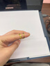 周六福（ZLF）七夕禮物  黃金戒指女款足金5G金蜂巢亮片指環(huán)光芒 計價T 16號 - 3.34g 曬單實拍圖