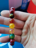 Djin五路財神朱砂手串男款水晶瑪瑙轉運珠手飾品生日禮物送男友送爸爸 帝王砂五路財神手串 曬單實(shí)拍圖