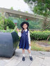 NICKYBABY女童jk制服學(xué)院風(fēng)套裝大童學(xué)生連衣裙兒童裙子女孩背心裙演出表演 3669襯衫+4128深藍色+領(lǐng)帶 120 曬單實(shí)拍圖