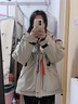 莫代爾加厚工裝外套女2025秋冬季新款沖鋒學(xué)生上衣寬松百搭時(shí)尚潮流夾克 卡其色-加棉加厚 M 95-115斤 曬單實(shí)拍圖