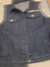 索宛亦（SUOWANYI）2022新款百搭牛仔馬甲女洋氣大口袋印花休閑外穿背心上衣微胖女裝 藍色 XL 105-120斤 曬單實(shí)拍圖