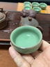 百年利永茶具陶瓷品茗杯小口杯青瓷小杯功夫茶具茶碗茶杯子主人杯梅茗杯 曬單實(shí)拍圖