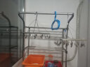 宝优妮洗衣机置物架落地不锈钢储物架滚筒翻盖洗衣机层架浴室收纳架 冷灰色DQJ010 实拍图
