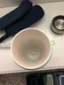 世寶 骨瓷內(nèi)膽陶瓷保溫杯男女車載大容量泡茶杯雙層真空保溫杯 湖藍(lán)（帶杯套） 曬單實拍圖