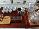 明尊（LIGHTKING）手工吹制創(chuàng  )意月牙過(guò)濾杯玻璃茶杯茶水分離綠茶杯帶把辦公茶杯單人 CP'42A（380ml） 曬單實(shí)拍圖