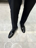 老爺車(chē)（WECKER）春夏男士皮鞋真皮增高鞋正裝德比鞋尖頭亮皮鞋男新郎結(jié)婚鞋涼皮鞋 982718黑色[平跟單鞋款] 37 曬單實(shí)拍圖