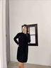 皮爾卡丹（pierre cardin）小個子打底秋天的連衣裙新款女春秋冬2025洋氣配外套內(nèi)搭毛衣裙顯 咖色 2XL 曬單實拍圖
