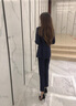 伊婭莎小西裝外套女時(shí)尚職業(yè)西服套裝氣質(zhì)通勤正裝女經(jīng)理前臺接待工作服 藍色單件外套 XL 建議110-120斤 曬單實(shí)拍圖