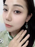 寶曼丹 BORMENDAM水滴形葉片耳環(huán)女高級感輕奢小眾氣質(zhì)時尚百搭優(yōu)雅風(fēng)奢華耳釘耳飾 綠色水滴形耳扣 曬單實拍圖
