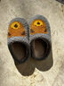 梵蔚兒童拖鞋親子棉拖鞋男童女童小孩中大童學(xué)生軟底防滑室內家居冬季 灰色 小熊 32-33 建議30-31碼腳穿 曬單實(shí)拍圖