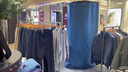 優(yōu)悅居服裝店試衣間展示架簡(jiǎn)易組裝換衣間移動(dòng)落地軌道折疊更衣室門(mén)簾 黑色架子配黑色遮光布 白 官方標配  【試衣間門(mén)簾拼接】 曬單實(shí)拍圖
