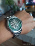 羅西尼（ROSSINI）自動(dòng)機械手表男國表勛章男表鋼帶鏤空夜光商務(wù)新年禮物送男友男表 綠盤(pán)機械男表921793W08B 曬單實(shí)拍圖