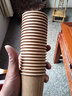喇叭花一次性小紙杯茶杯品嘗杯試飲杯試吃杯招待杯水杯品銘杯加厚小紙杯 120ml牛皮紙杯100個 紙杯 曬單實(shí)拍圖