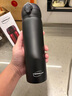 膳魔師（THERMOS）凱菲保溫杯304不銹鋼情侶杯彈跳杯便攜車載杯CSYT-500生日禮物 磨砂黑 曬單實(shí)拍圖