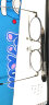 威古氏 近视眼镜框架男女电脑手机护目镜超平光防蓝光眼镜5107A 5108 悦享款-银色(配镜请联系客服) 实拍图