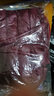 230斤胖MM媽媽加肥加大碼女裝輕薄羽絨服短款秋冬季中老年外套8XL 酒紅色 5XL  155-170斤 曬單實(shí)拍圖